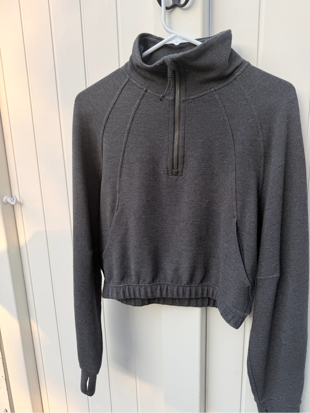 Lululemon Scuba Cropped Funnel Neck Half Zip